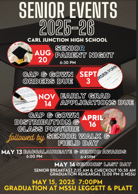 Senior events and dates